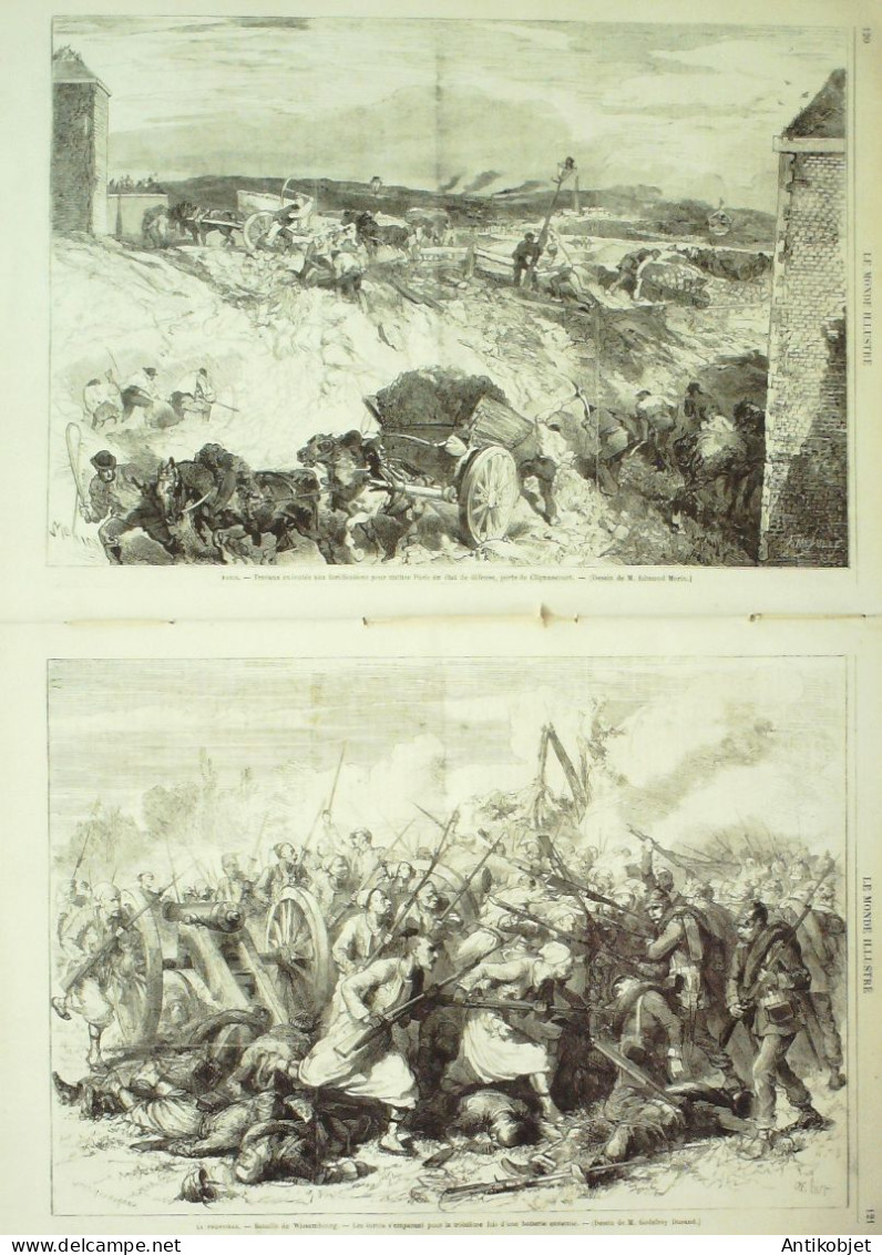 Le Monde Illustré 1870 N°697 Faulquemont Forbach Saarbrûck (57) Wissembourg (67) Suisse Bâle - 1850 - 1899