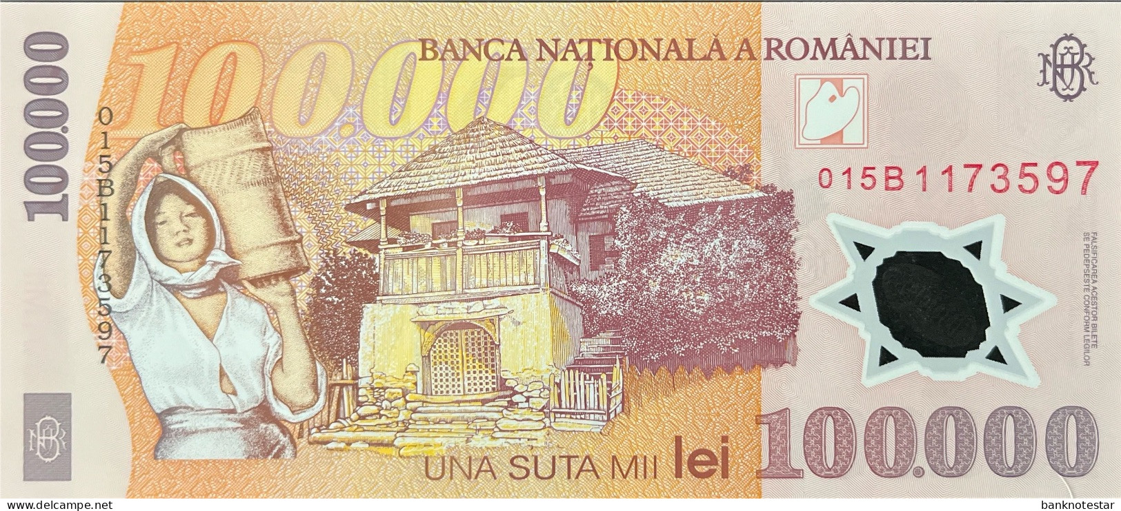 Romania 100.000 Lei, P-114 (2001) - UNC - Roumanie