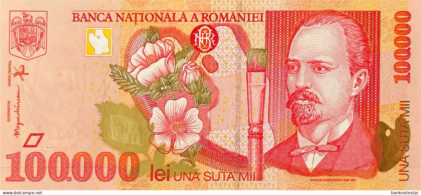 Romania 100.000 Lei, P-110 (1998) - UNC - Rumania