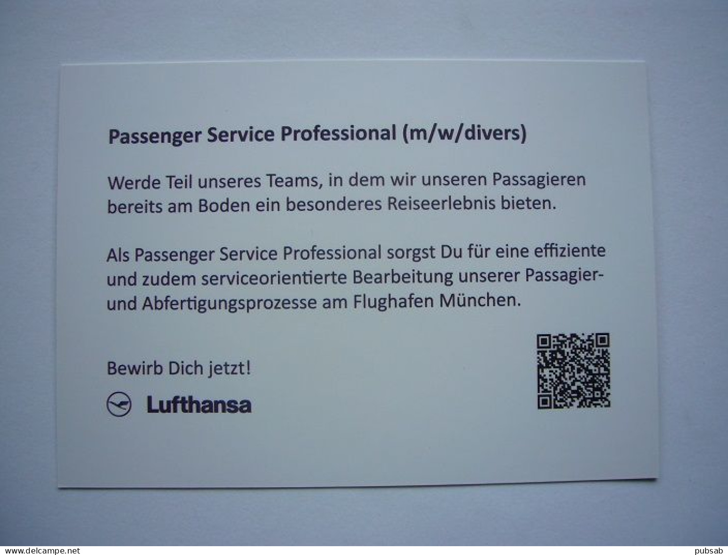 Avion / Airplane / LUFTHANSA / Airbus A350-900 / Cabin / Air Hostess / Airline Issue - 1946-....: Ere Moderne