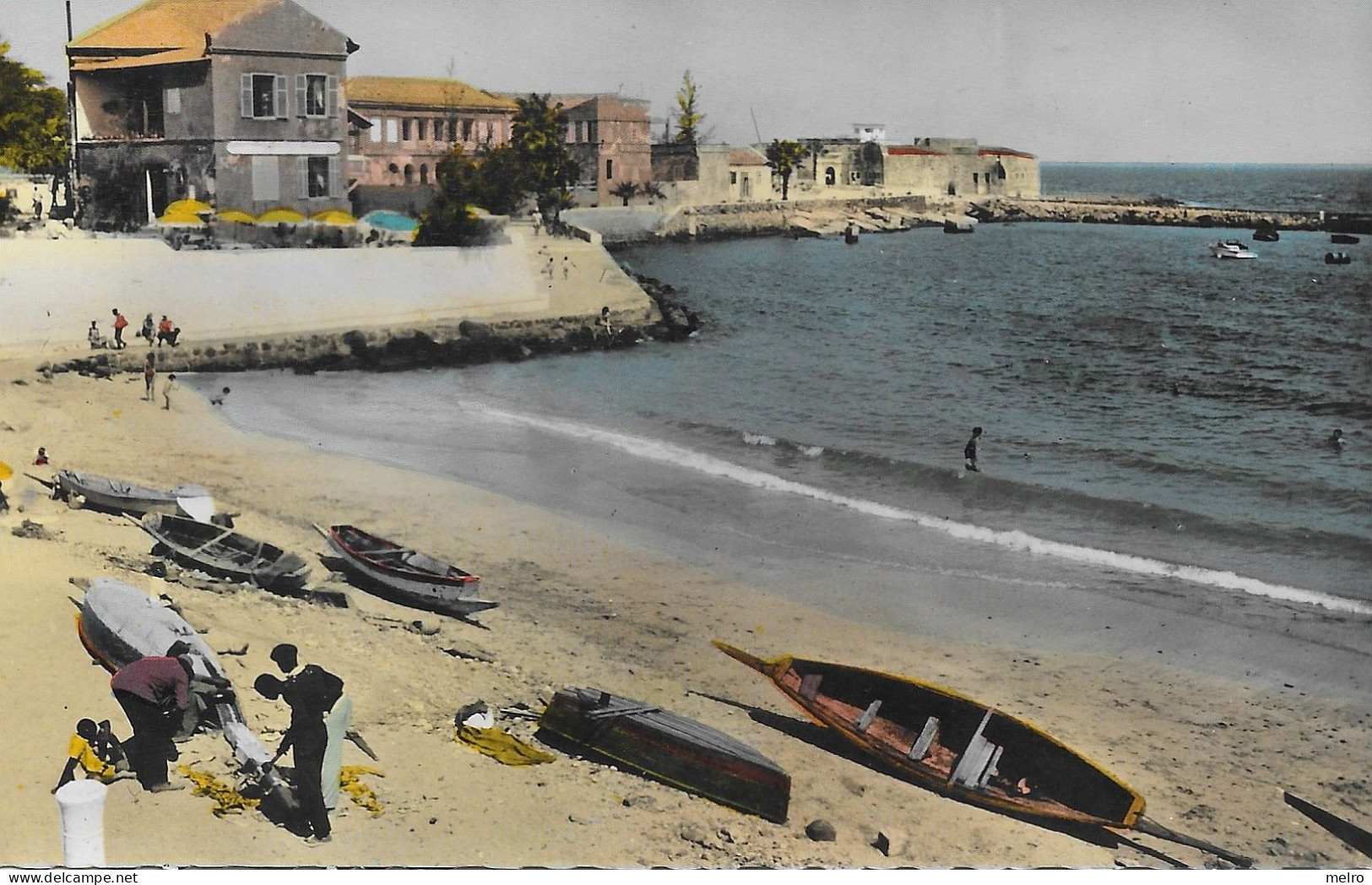 CPM - SENEGAL-  Ile De Goree. La Plage. L'Hostellerie De Boufflers - Sénégal