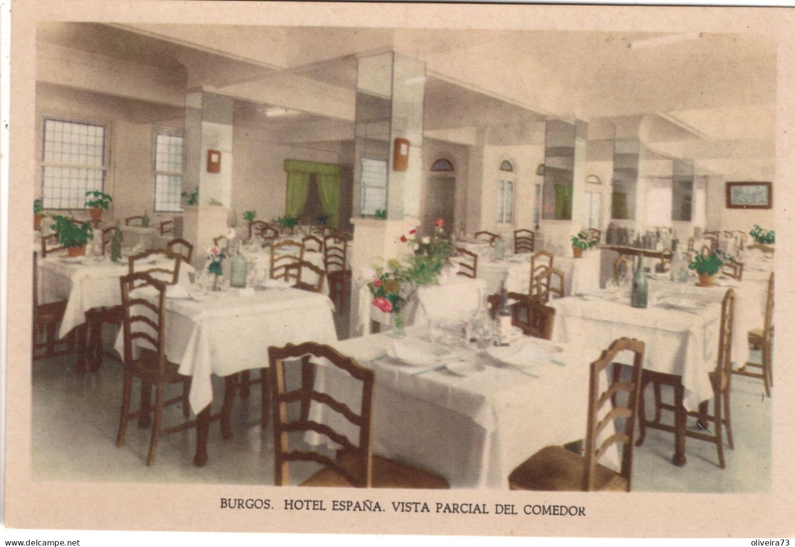 BURGOS - HOTEL ESPAÑA - Vista Parcial Del Comedor - Burgos