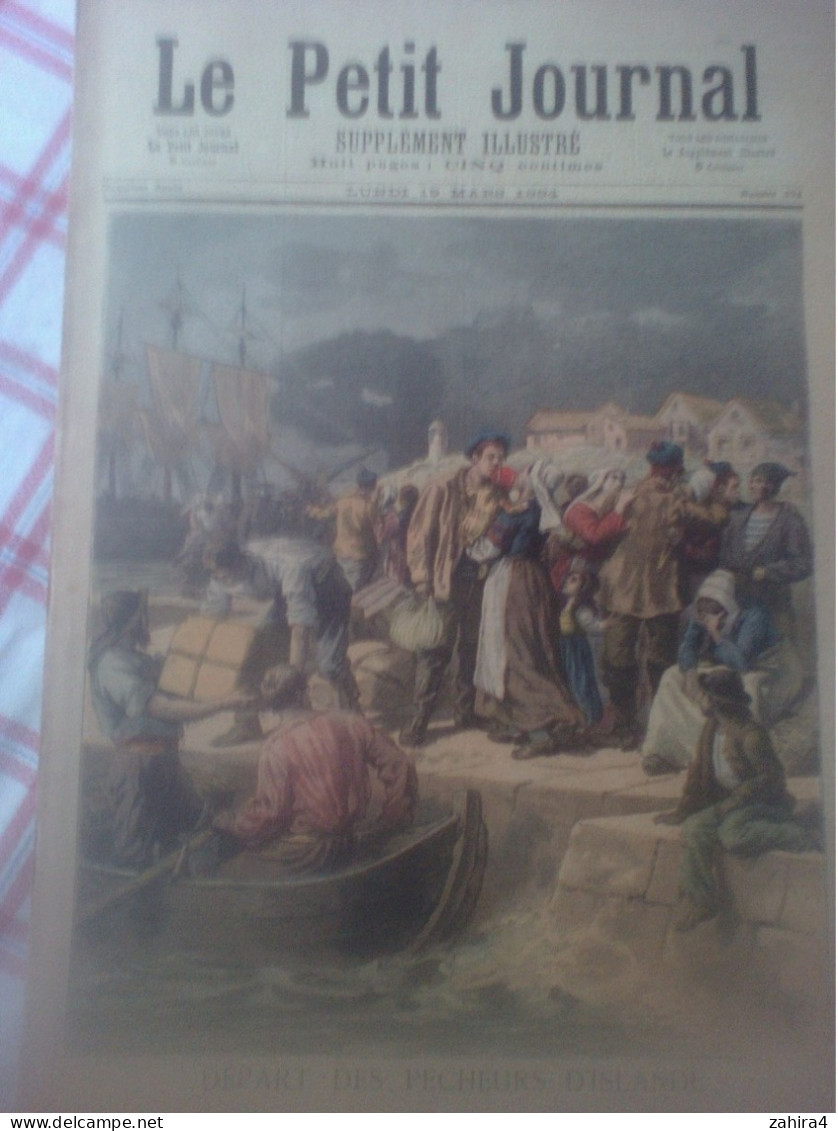 Le Petit Journal 174 Départ Pêcheurs D'Islande Déssin Made Jalousie Empereur Autriche En France Partition Goutte D Rosée - Riviste - Ante 1900