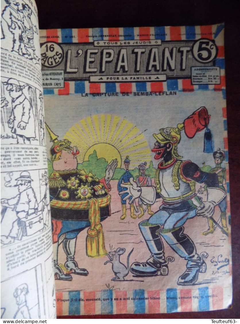 L'Epatant N° 378 à 392 (1915 ) - Avec Les Pieds Nickelés - Other Magazines