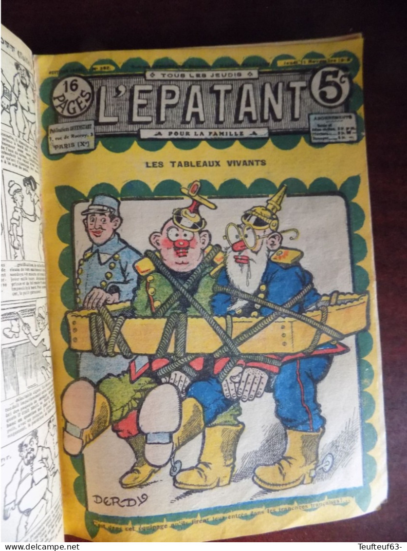 L'Epatant N° 378 à 392 (1915 ) - Avec Les Pieds Nickelés - Andere Magazine