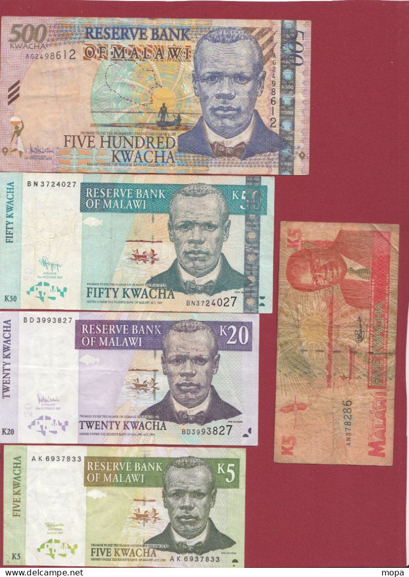 Malawi 14 Billets ---7 En UNC Et 7 Dans L 'état - Malawi