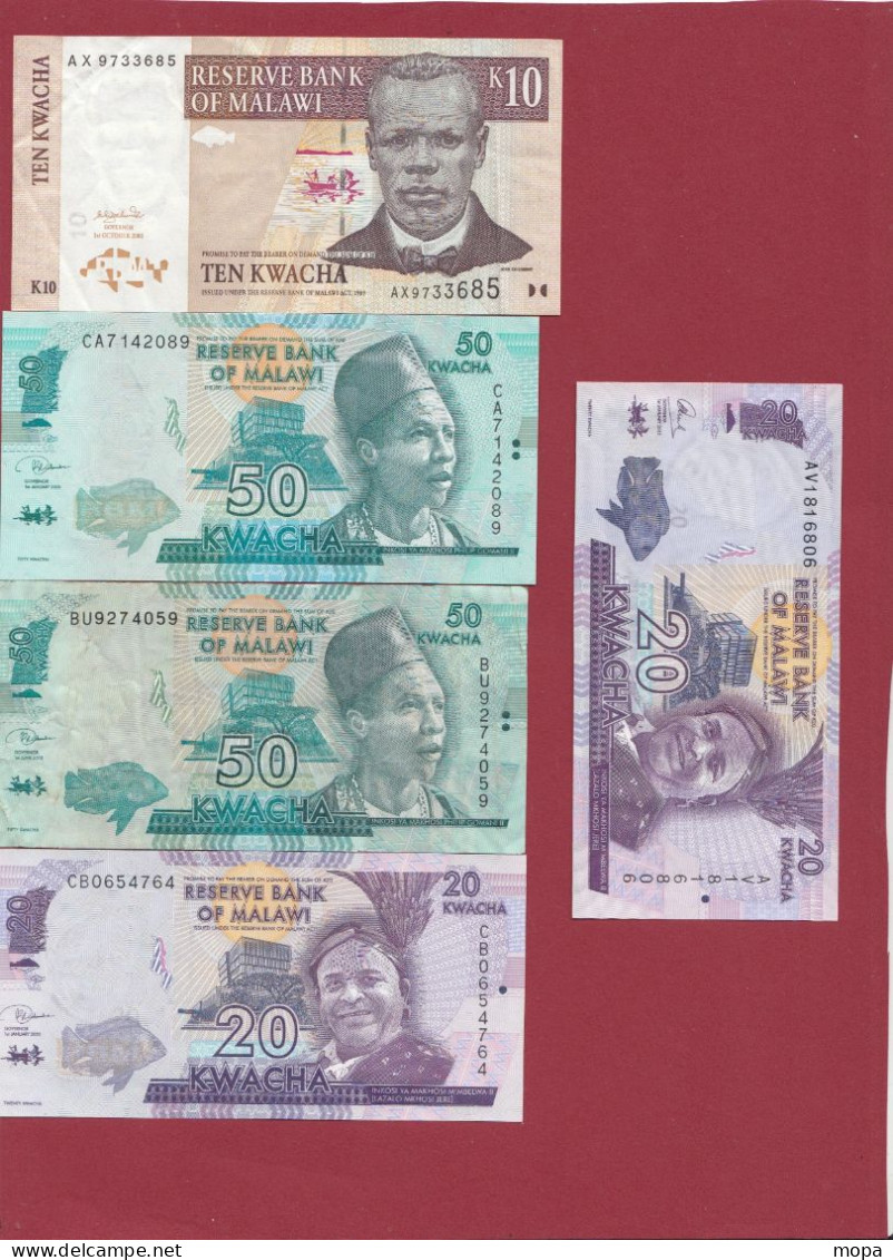 Malawi 14 Billets ---7 En UNC Et 7 Dans L 'état - Malawi