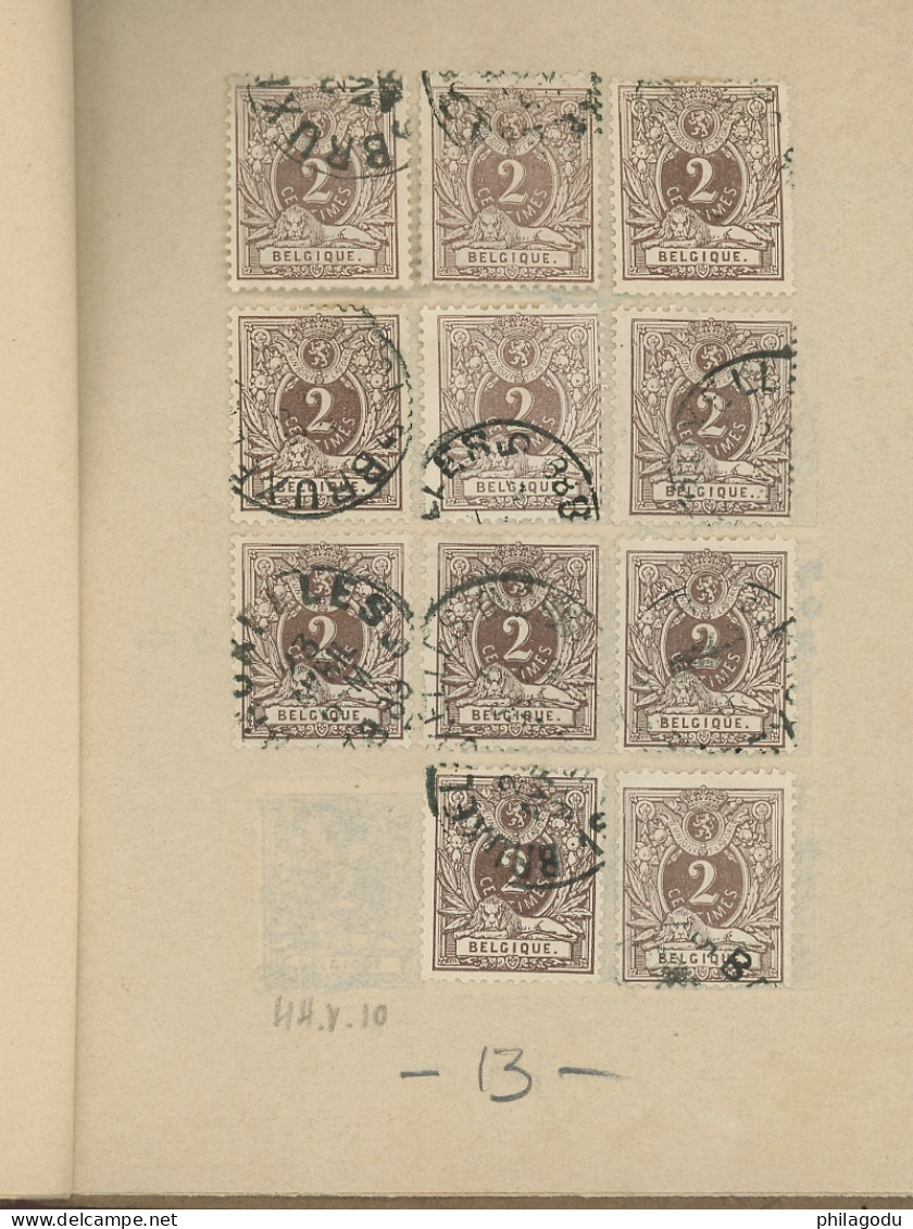 Joli Lot Du 2c Brun. (Sc.29)  ±140 Timbres - 1869-1888 Liggende Leeuw
