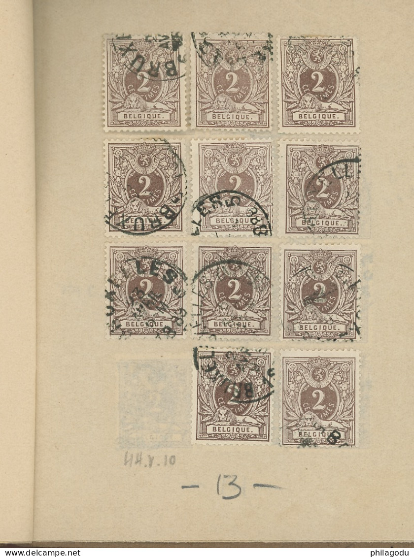 Joli Lot Du 2c Brun. (Sc.29)  ±140 Timbres - 1869-1888 Lion Couché (Liegender Löwe)