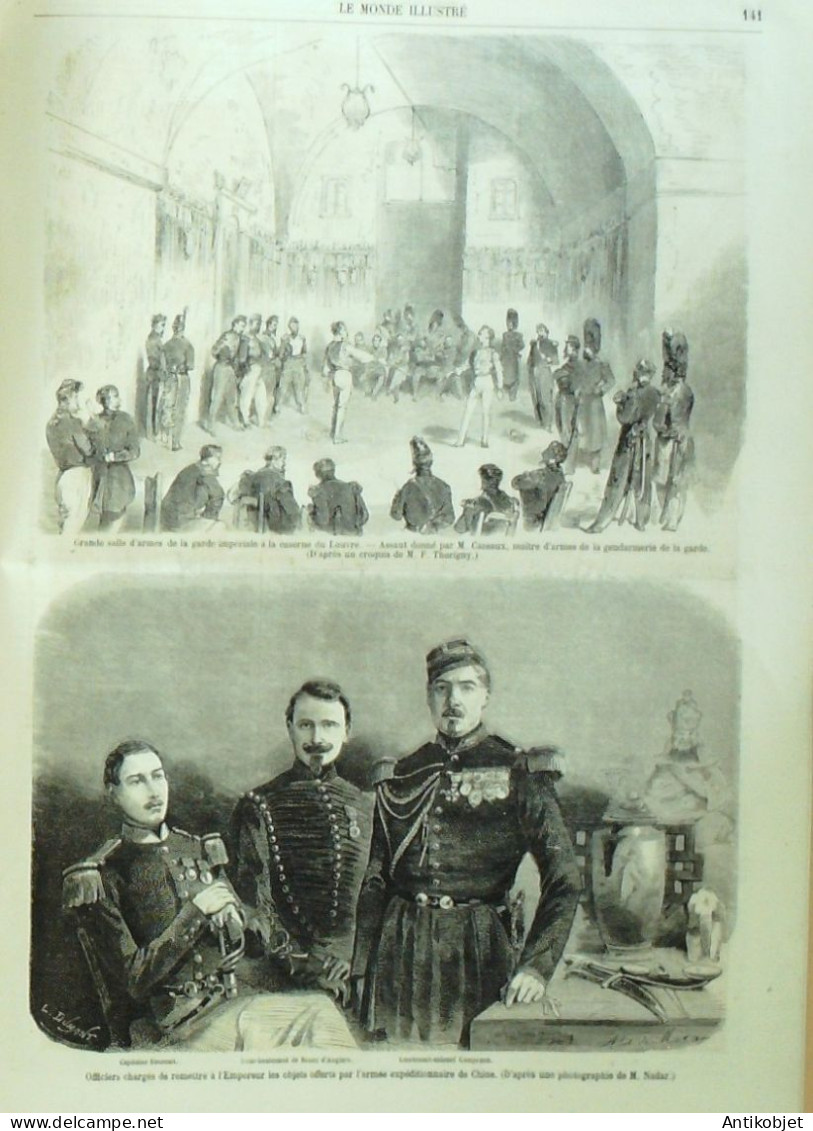 Le Monde Illustré 1861 N°203 Chine Pékin Exposition - 1850 - 1899