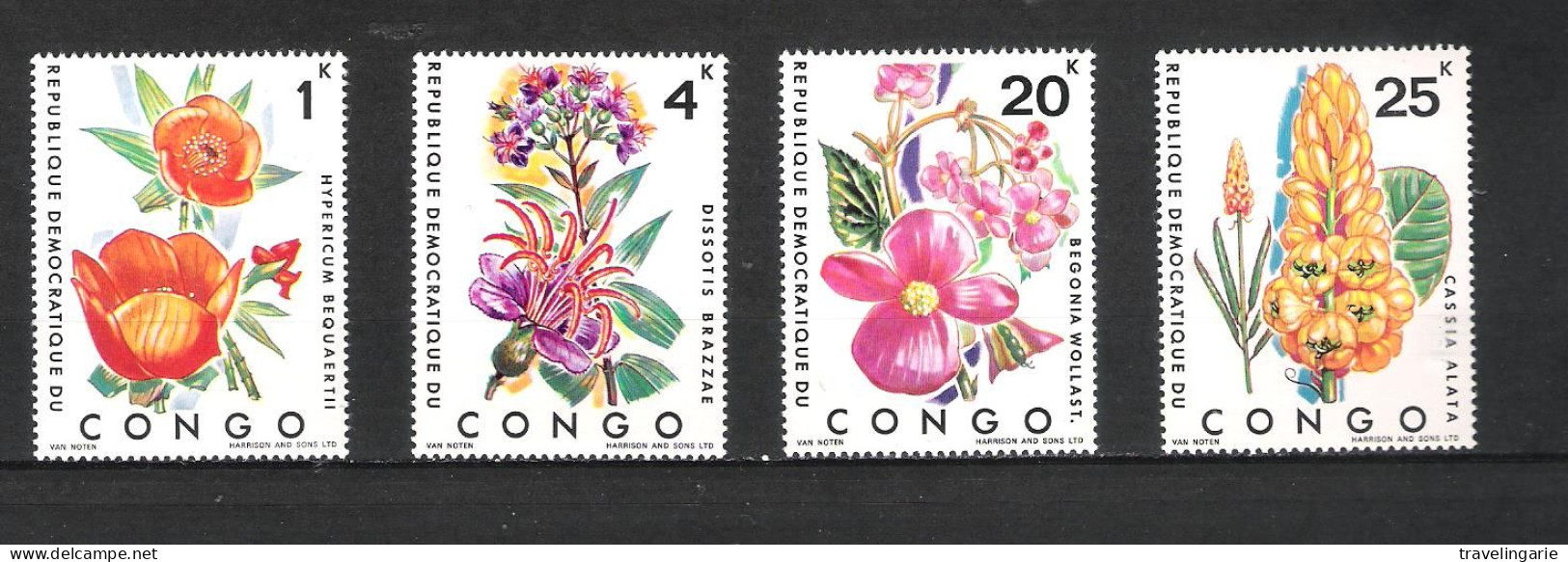 Democratic Republic Of Congo 1971 Flowers ** - Sonstige & Ohne Zuordnung