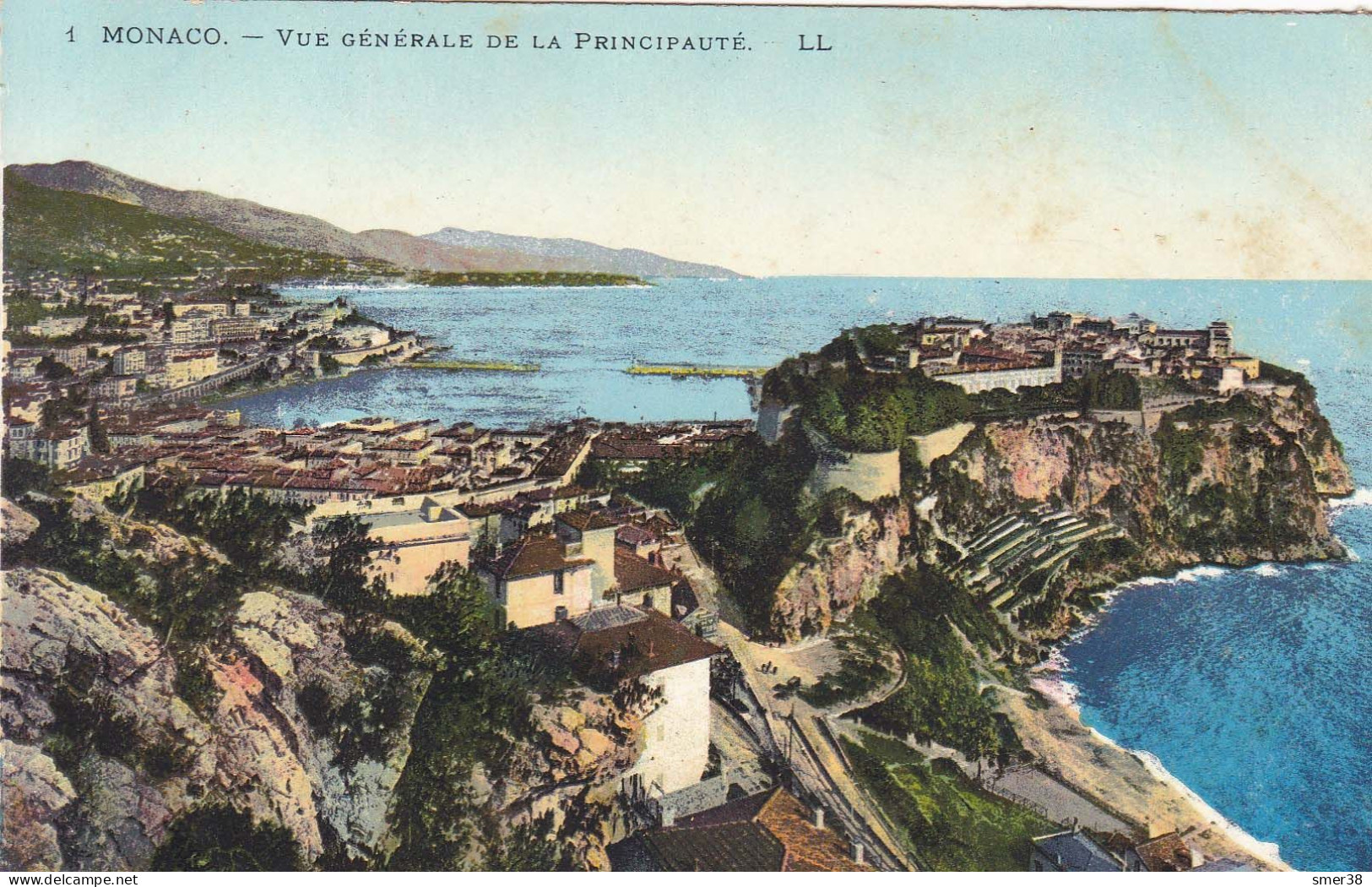 Monaco - Vue Générale De La Principauté - Cpa - Mehransichten, Panoramakarten