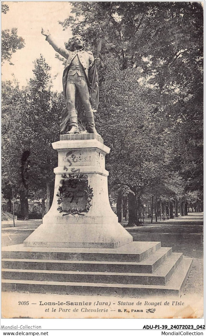 ADUP1-39-0022 - LONS LE SAUNIER - Statue De Rouget De Lisle  - Lons Le Saunier
