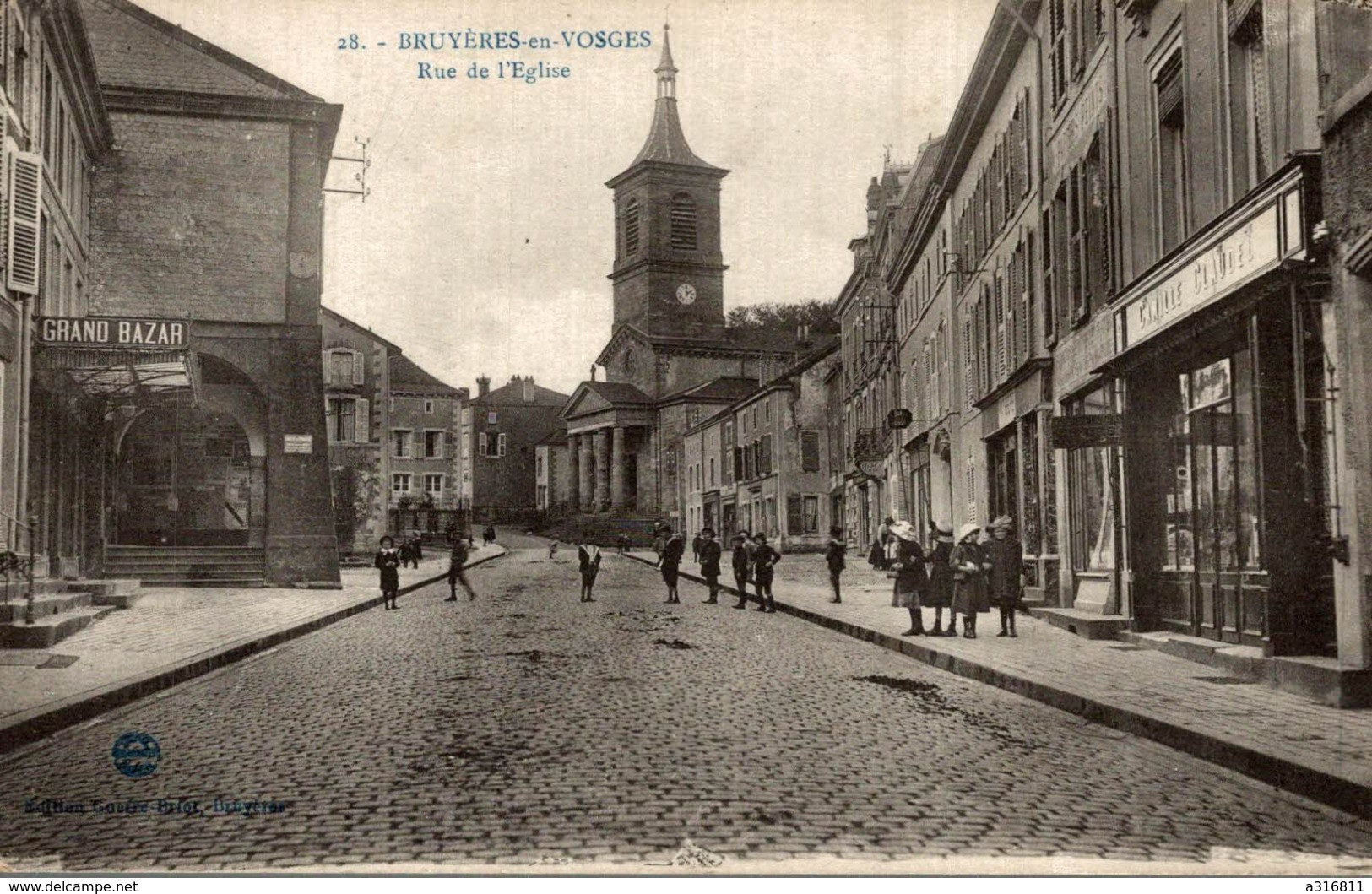 BRUYERES EN VOSGES RUE DE L EGLISE - Bruyeres