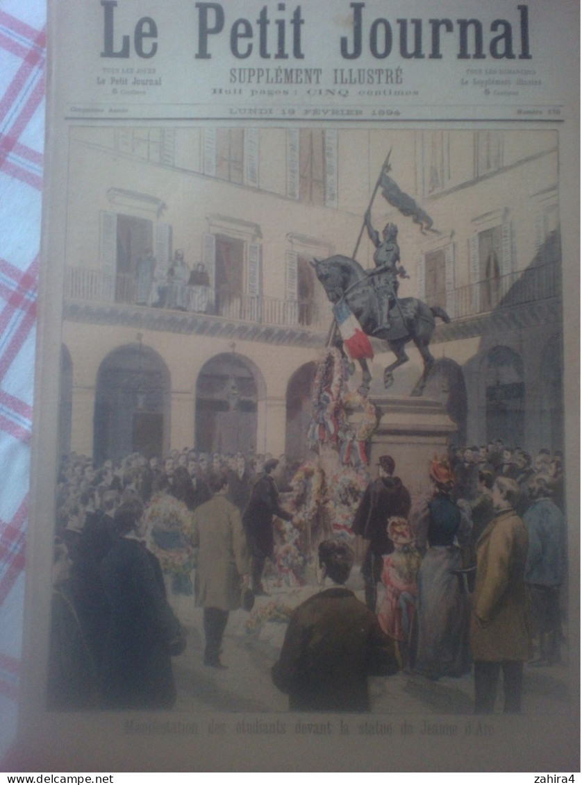 L Petit Journal 170 Manif étudiant Devant Statue Jeanne D'Arc Proclamation Nouveau Roi Dahomey Partition Tes Yeux Quinel - Riviste - Ante 1900