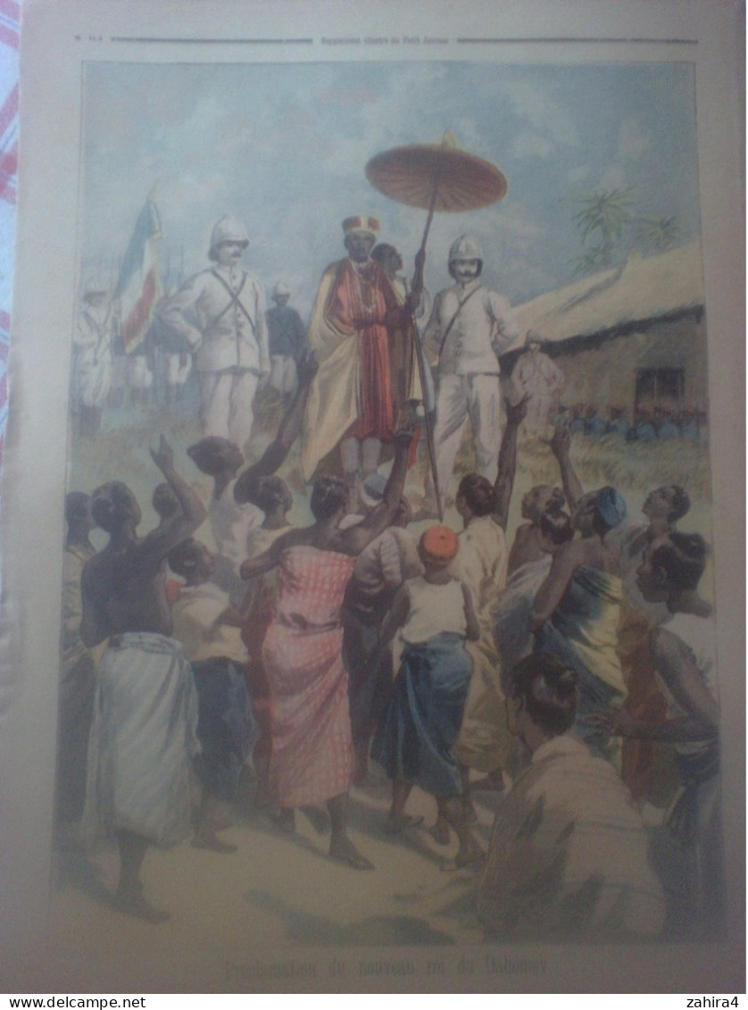 L Petit Journal 170 Manif étudiant Devant Statue Jeanne D'Arc Proclamation Nouveau Roi Dahomey Partition Tes Yeux Quinel - Zeitschriften - Vor 1900