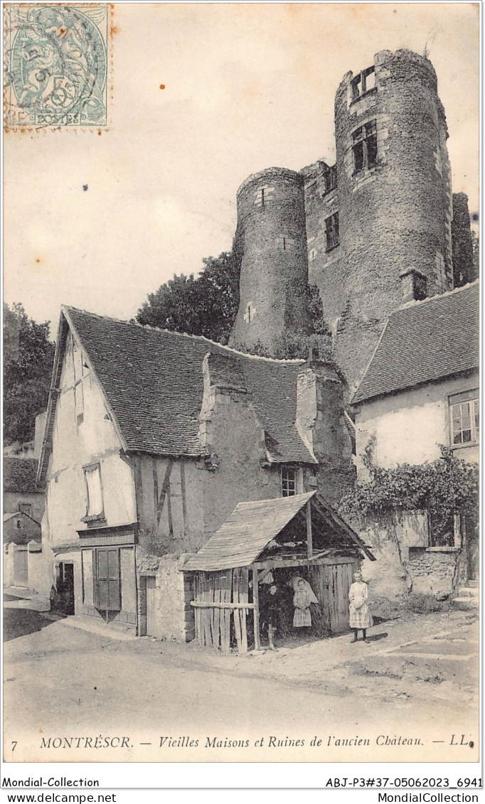 ABJP3-37-0286 - MONTRESOR - Vieilles Maisons Et Ruines De L'ancien Chateau - Montrésor