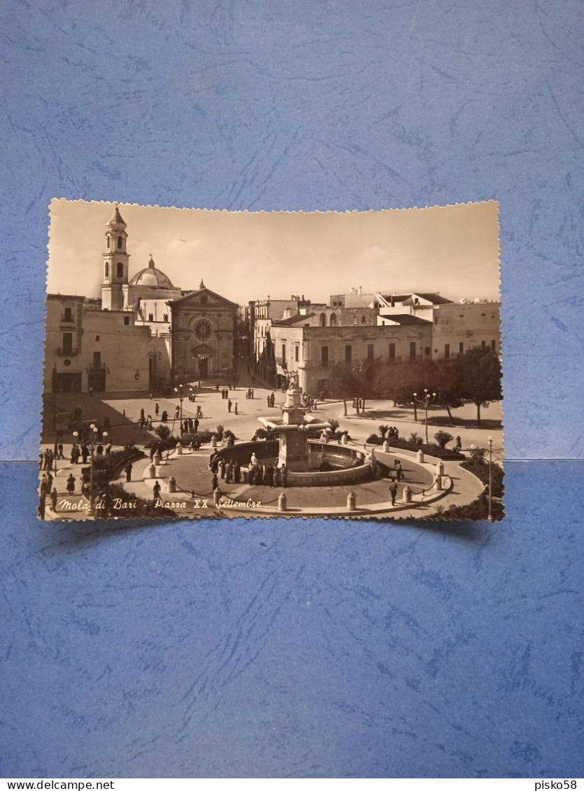 Mola Di Bari-piazza Xx Settembre-fg-1956 - Otros & Sin Clasificación