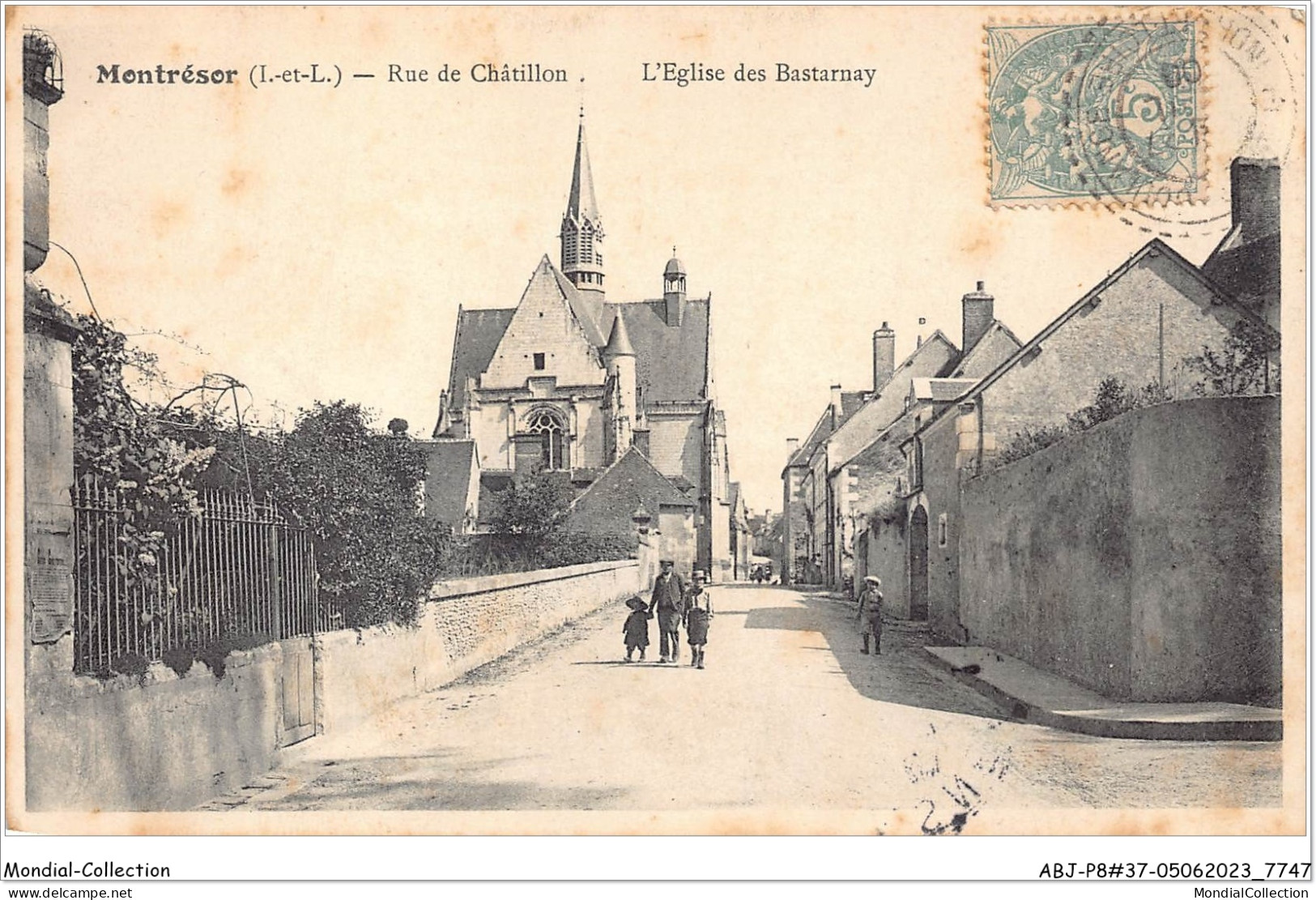 ABJP8-37-0687 - MONTRESOR - Rue CHATILLON - Eglise Des Bastarnay - Montrésor