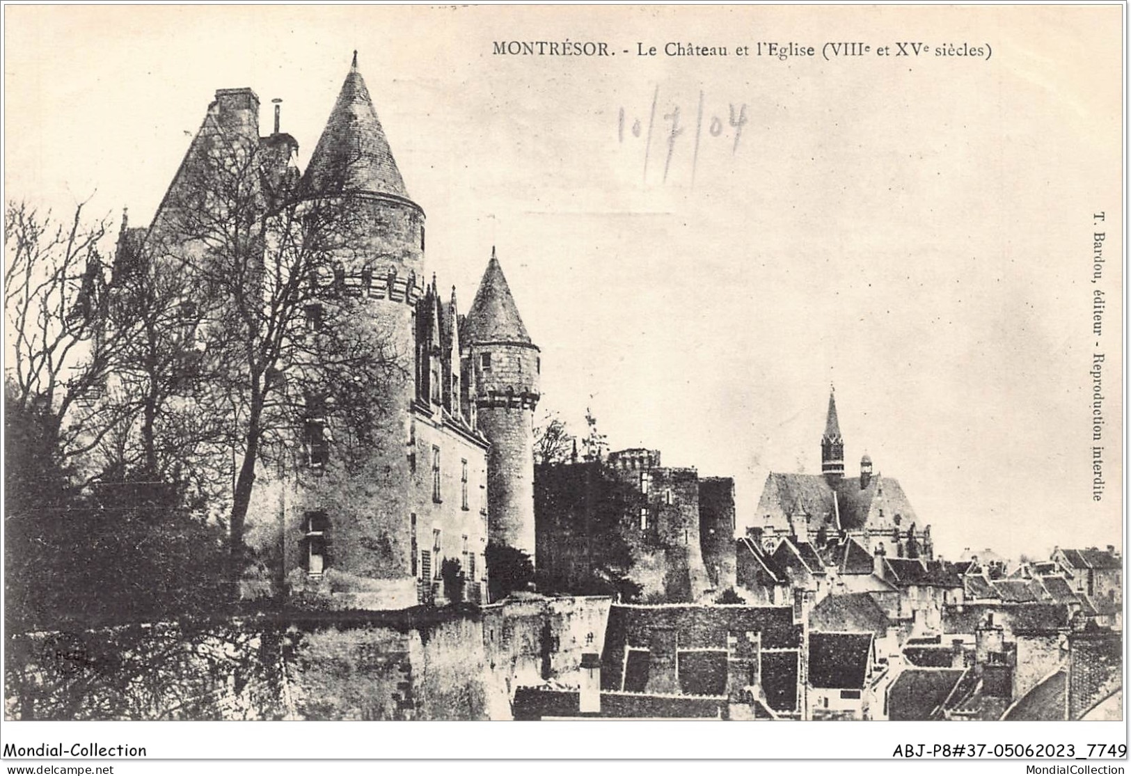 ABJP8-37-0688 - MONTRESOR - Le Chateau Et L'eglise - Montrésor