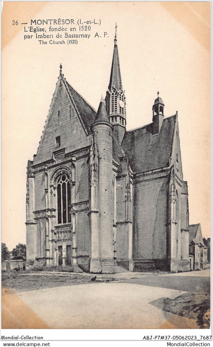 ABJP7-37-0657 - MONTRESOR - L'eglise - Montrésor