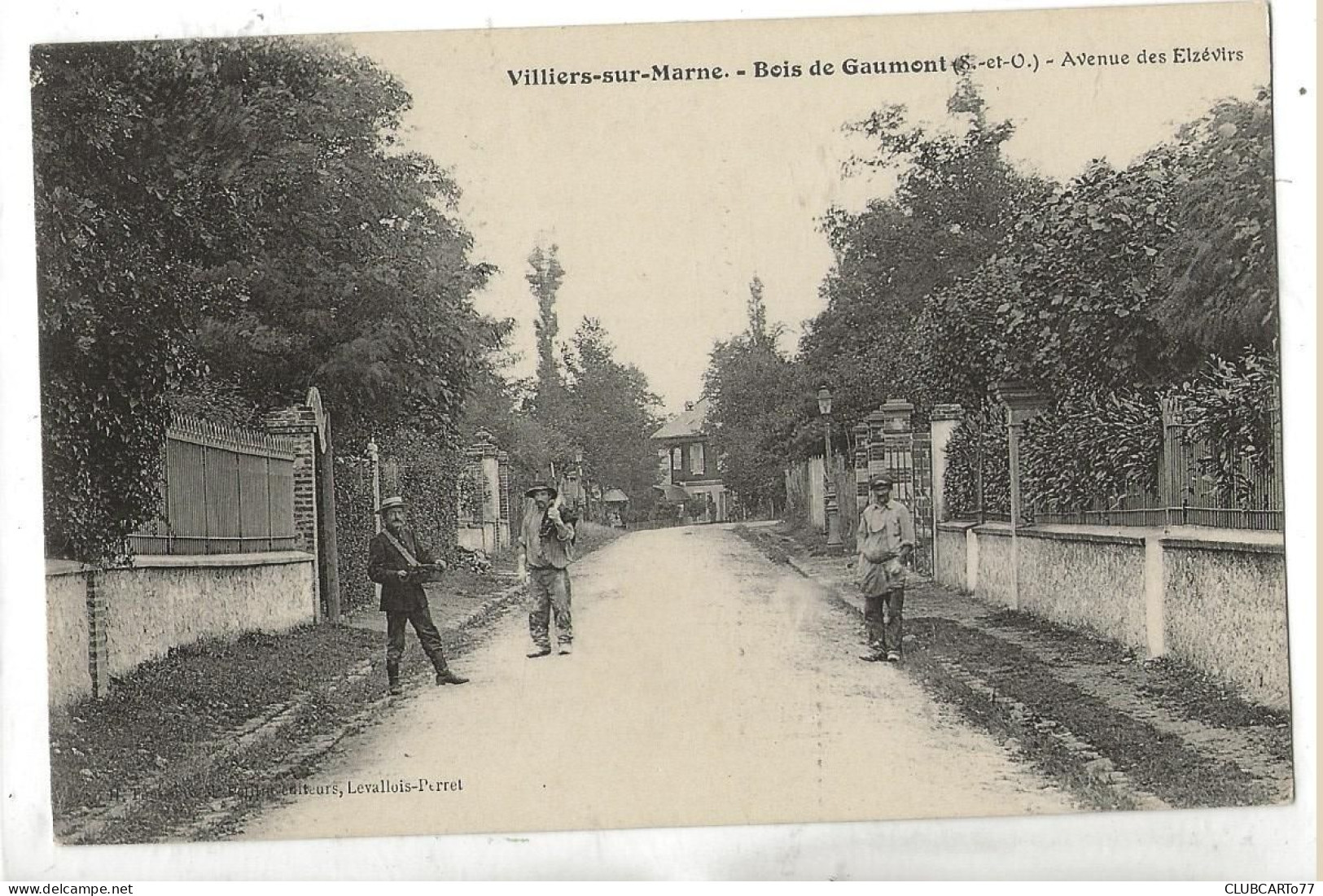 Villiers-sur-Marne (94) : MP D'un Facteur Avenue Des Elzévirs Quartier Du Bois De Gaumont En 1910 (animé) PF. - Villiers Sur Marne