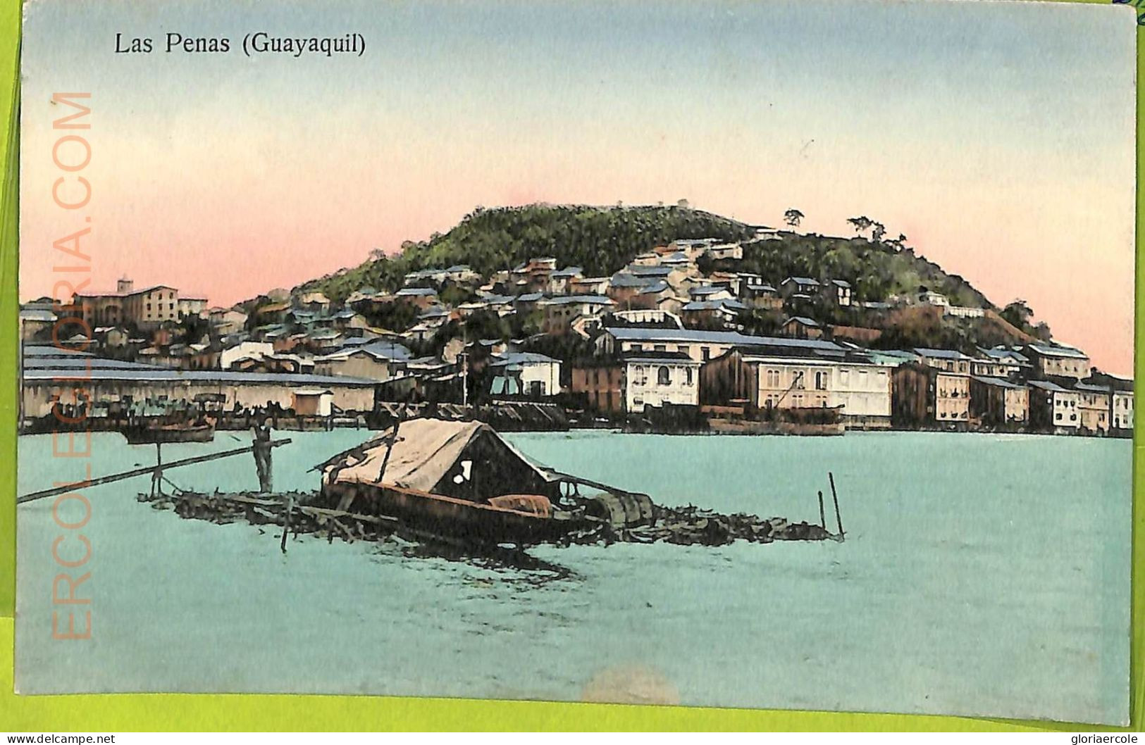 Af2378 - ECUADOR - Vintage Postcard -  Guayaquil - Las Penas - Equateur
