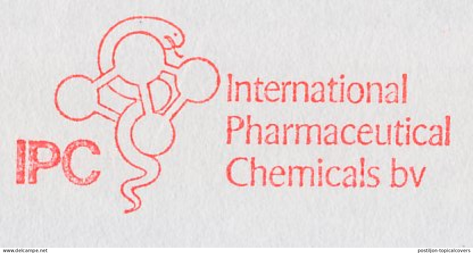 Meter Cover Netherlands 1990 IPC - International Pharmaceutical Chemicals - Pharmazie