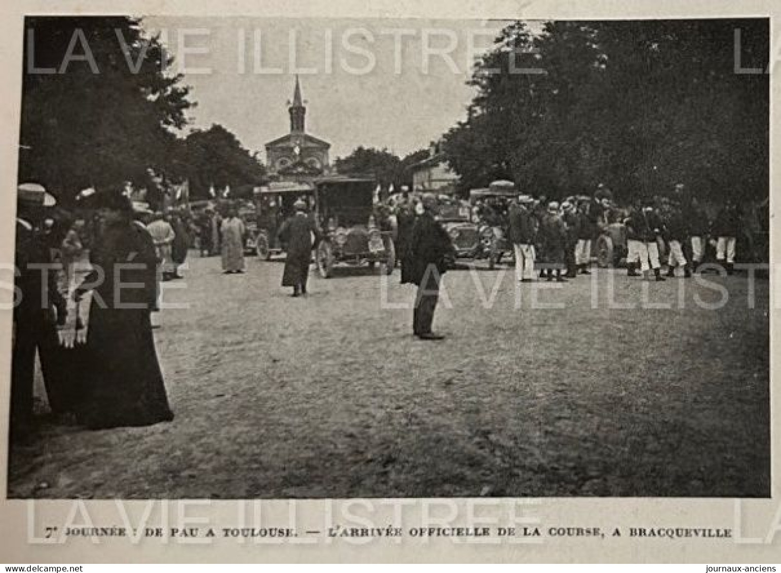 1905 COURSE AUTOMOBILE - LA COUPE DES PYRÉNÉES - PERPIGNAN - FOIX - LUCHON - CAUTERETS - BIARRITZ - TOULOUSE