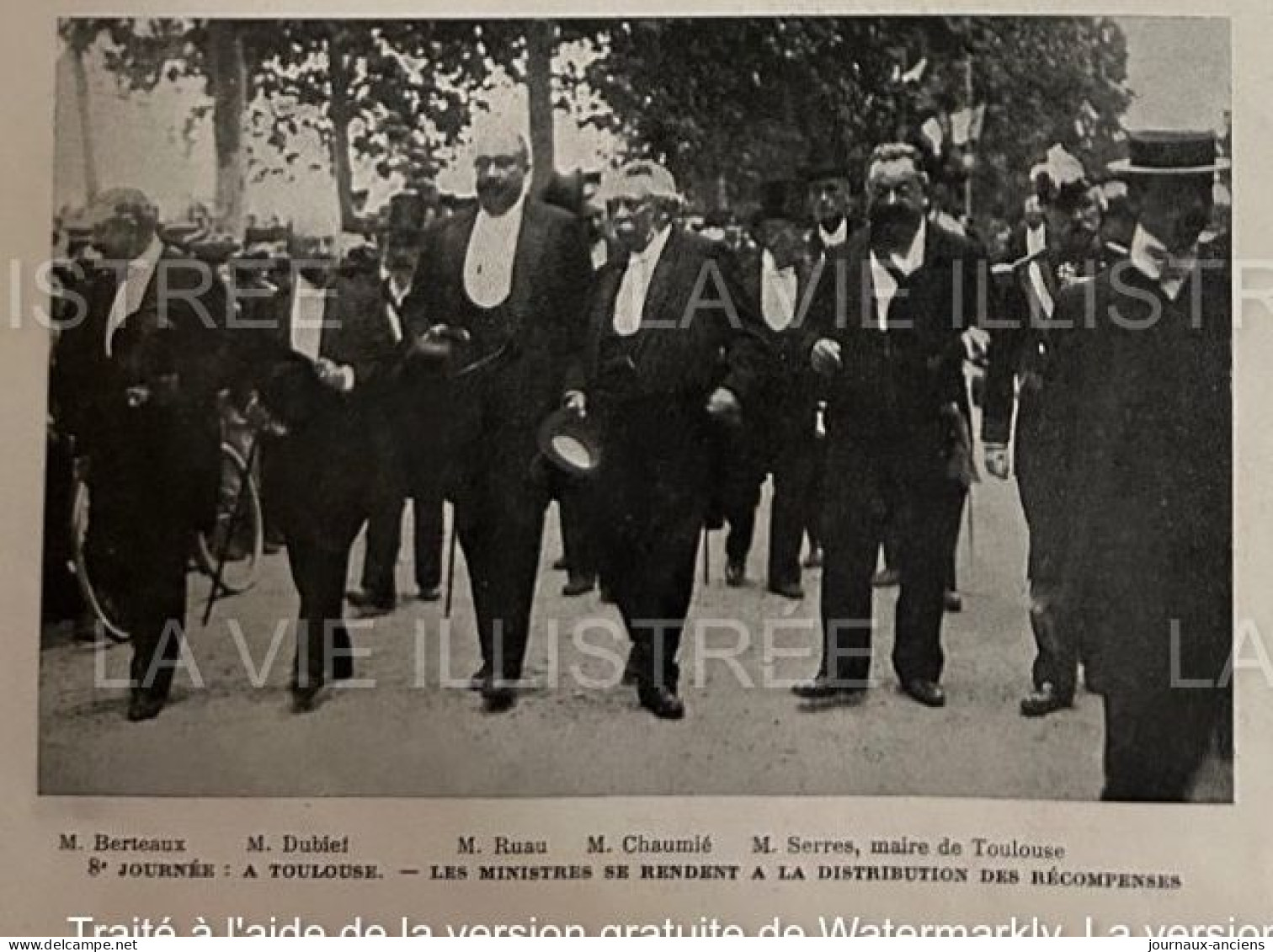 1905 COURSE AUTOMOBILE - LA COUPE DES PYRÉNÉES - PERPIGNAN - FOIX - LUCHON - CAUTERETS - BIARRITZ - TOULOUSE