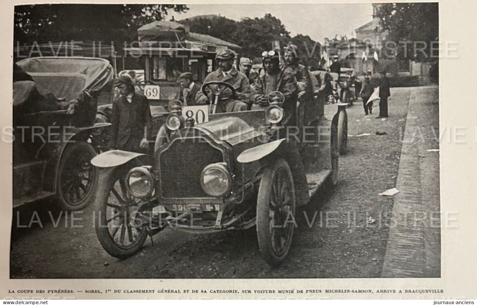 1905 COURSE AUTOMOBILE - LA COUPE DES PYRÉNÉES - PERPIGNAN - FOIX - LUCHON - CAUTERETS - BIARRITZ - TOULOUSE