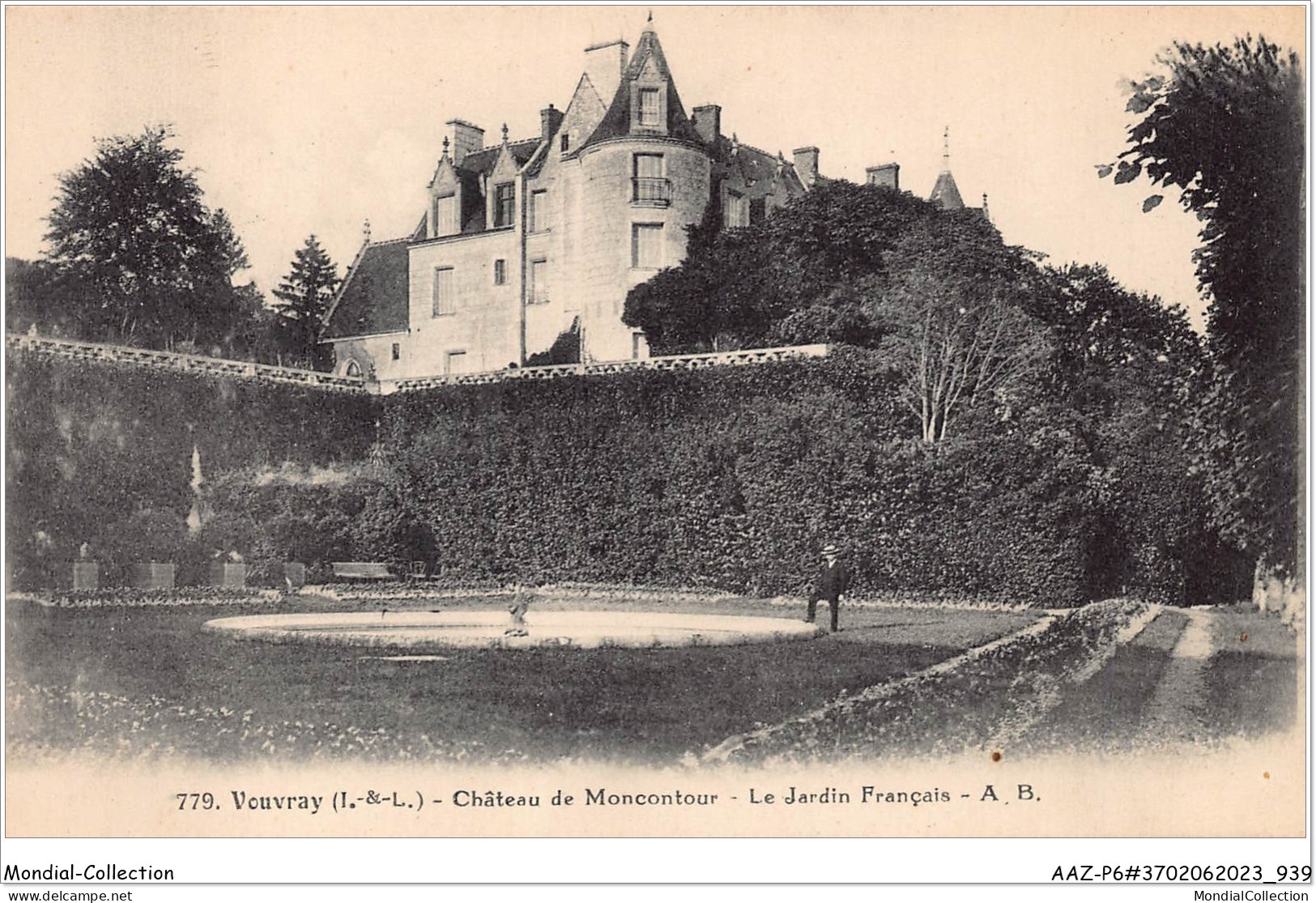 AAZP6-37-0470 - VOUVRAY - Chateau De Moncontour -Le Jardin Francais  - Vouvray