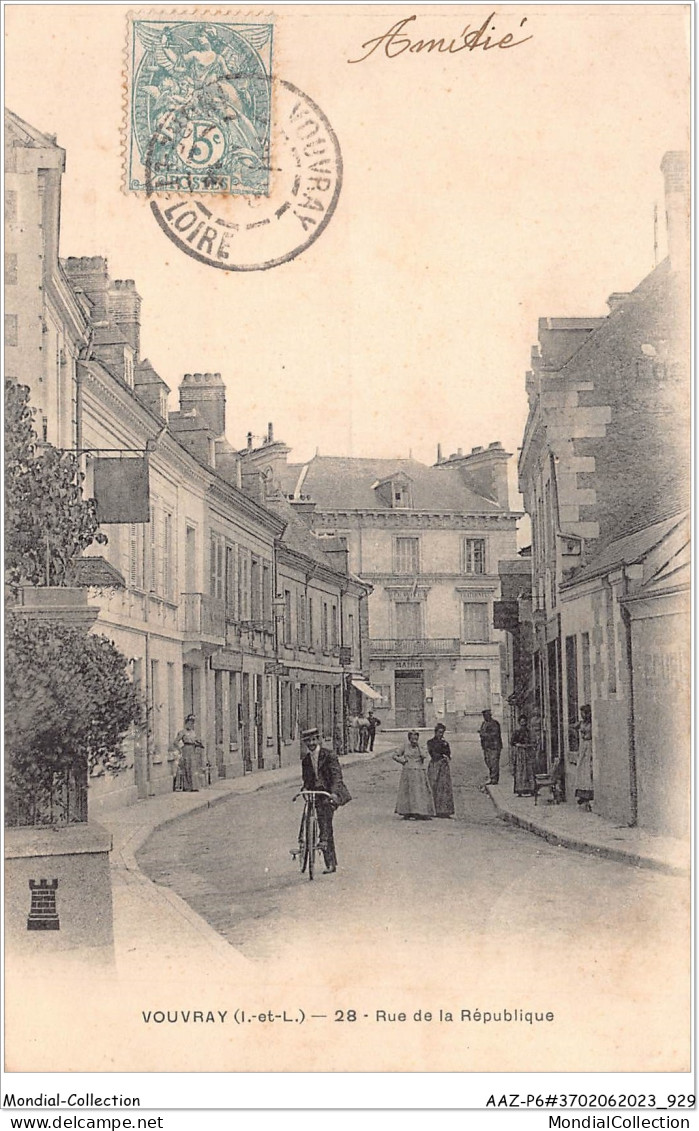 AAZP6-37-0465 - VOUVRAY - La Rue De La Republique  - Vouvray