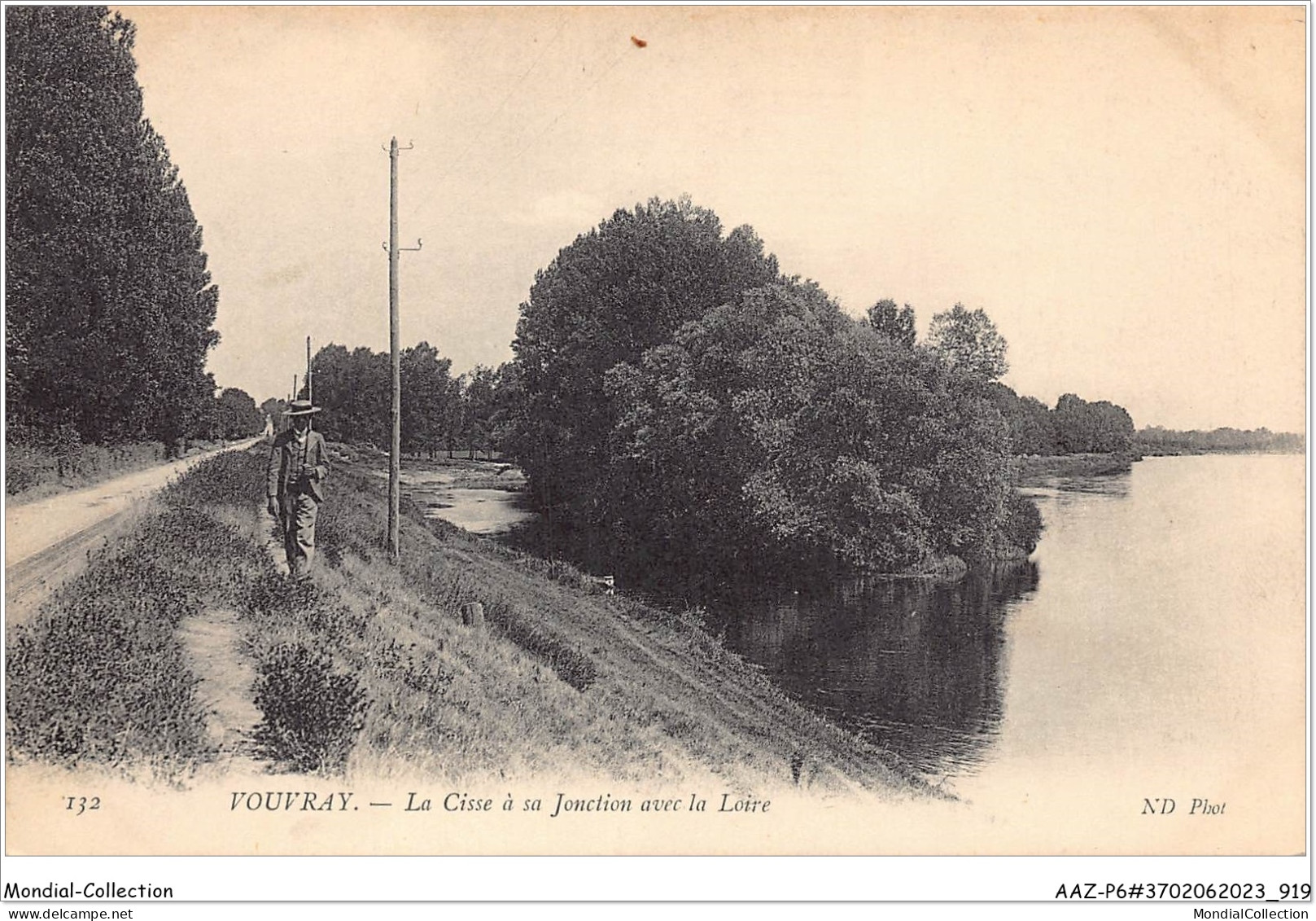 AAZP6-37-0460 - VOUVRAY - La Cisse A Sa Jonction Avec La Loire  - Vouvray
