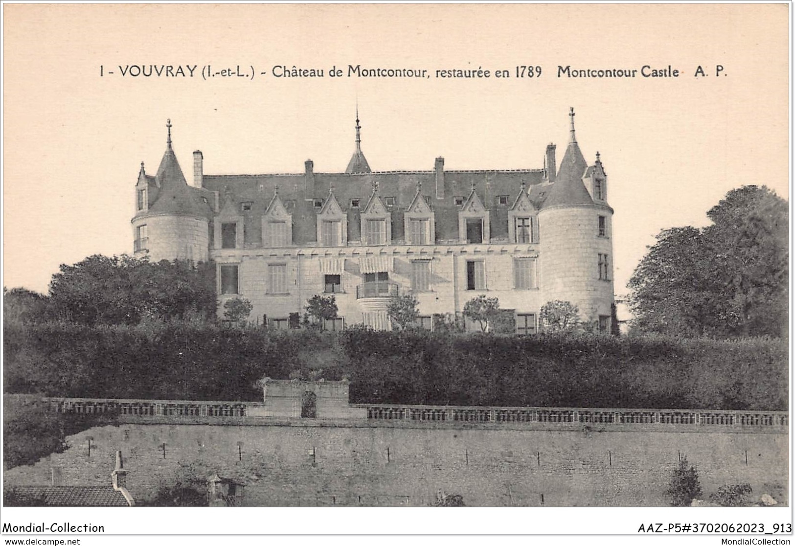 AAZP5-37-0457 - VOUVRAY - Chateau De Montcontour -Restauree En 1789 - VOUVRAY - Montcontour Castle  - Vouvray