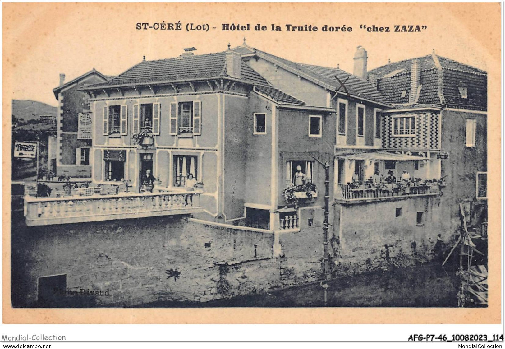 AFGP7-46-0611 - SAINT-CERE - Hôtel De La Truite Dorée - Chez Zaza  - Saint-Céré