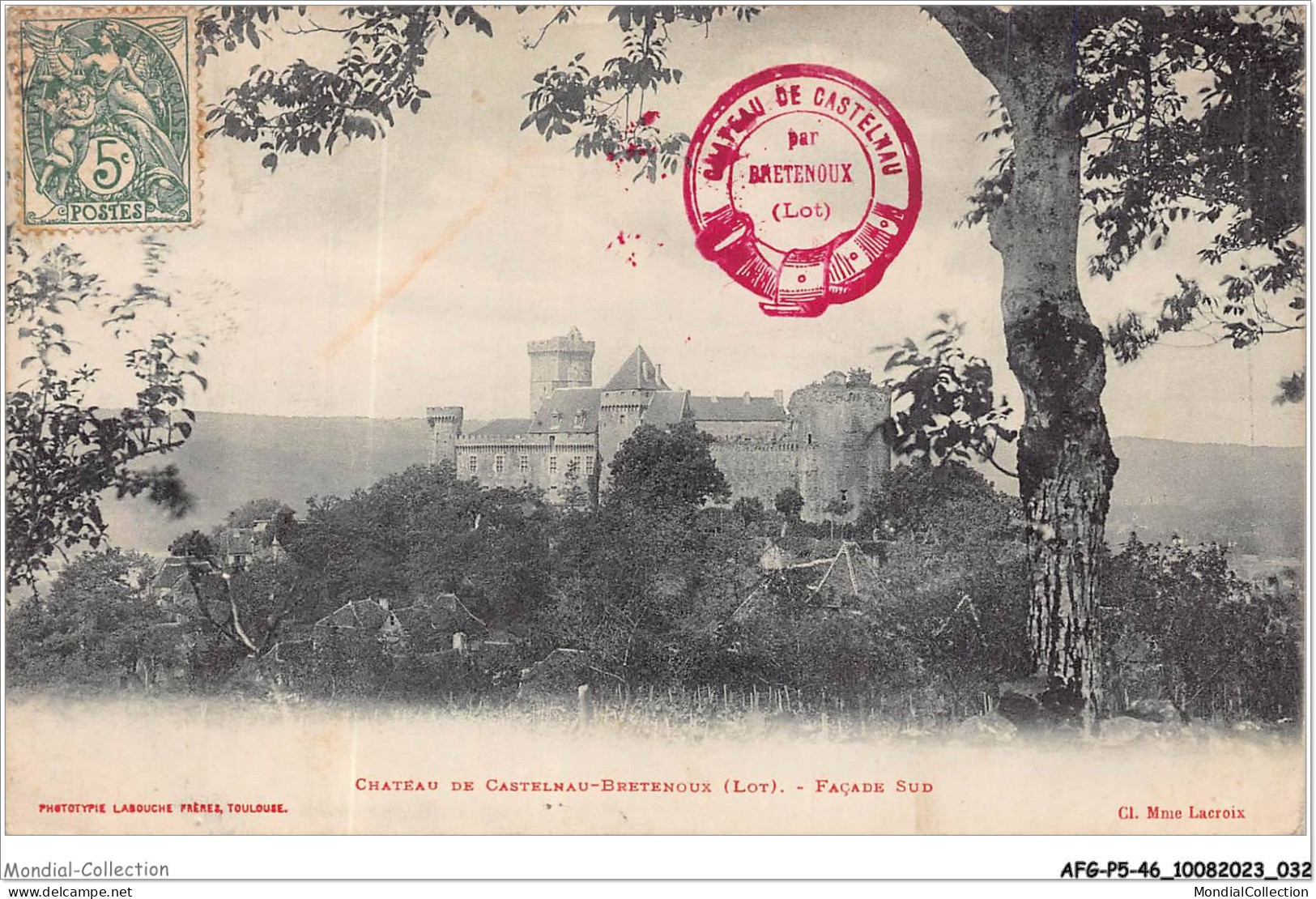 AFGP5-46-0399 - Château De CASTELNAU - BRETENOUX - Façade Sud  - Bretenoux