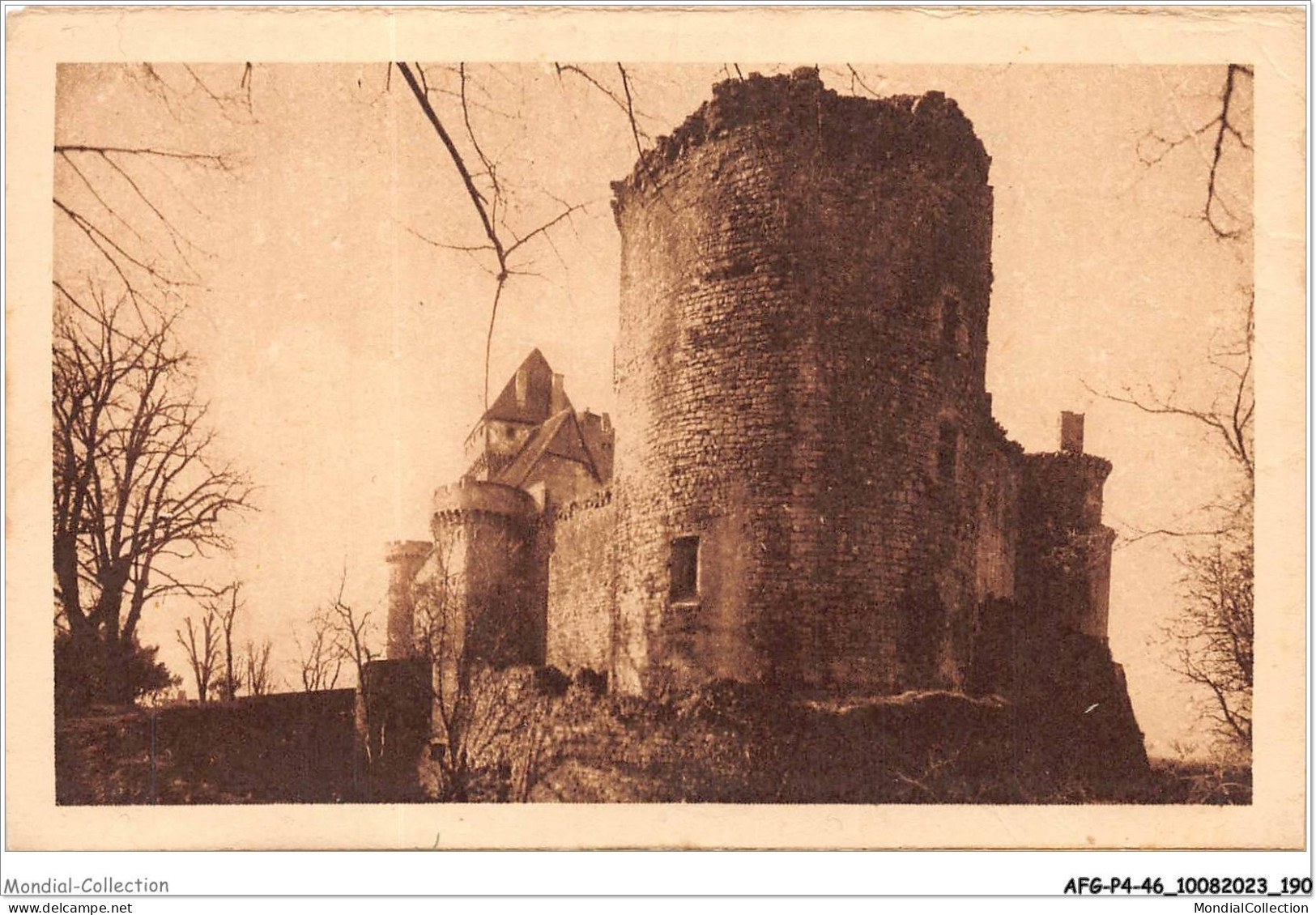 AFGP4-46-0381 - Château De CASTELNAU - Près BRETENOUX - La Grosse Tour  - Bretenoux