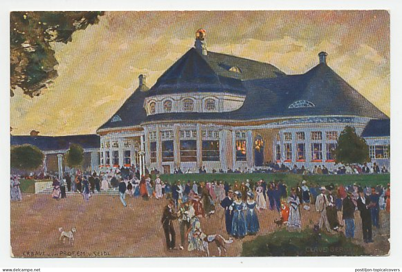 Postal Stationery Bayern 1910 Exhibition Munchen - Restaurant - Dogs - Unclassified