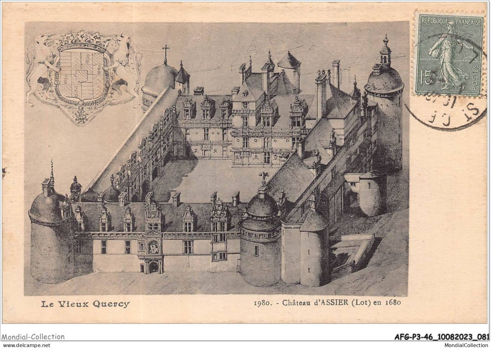 AFGP3-46-0222 - Château D'ASSIER - Le Vieux Quercy  - Assier