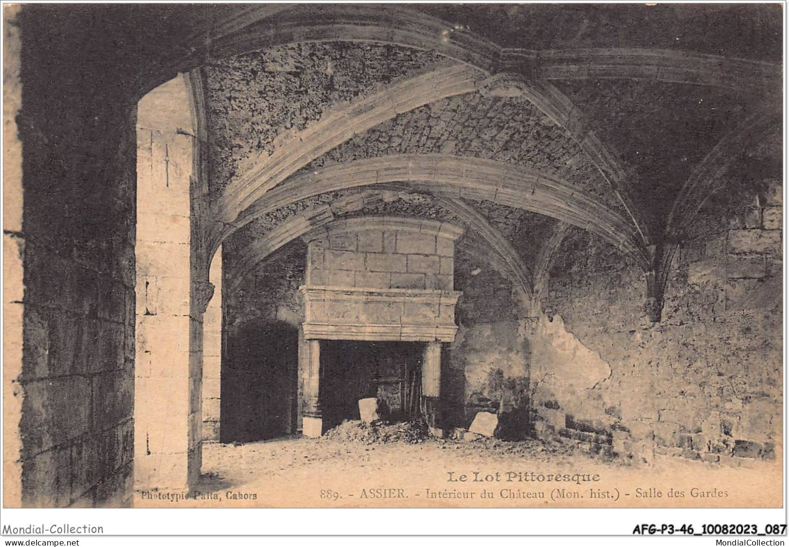 AFGP3-46-0225 - ASSIER - Intérieur Du Château - Salle Des Gardes   - Assier