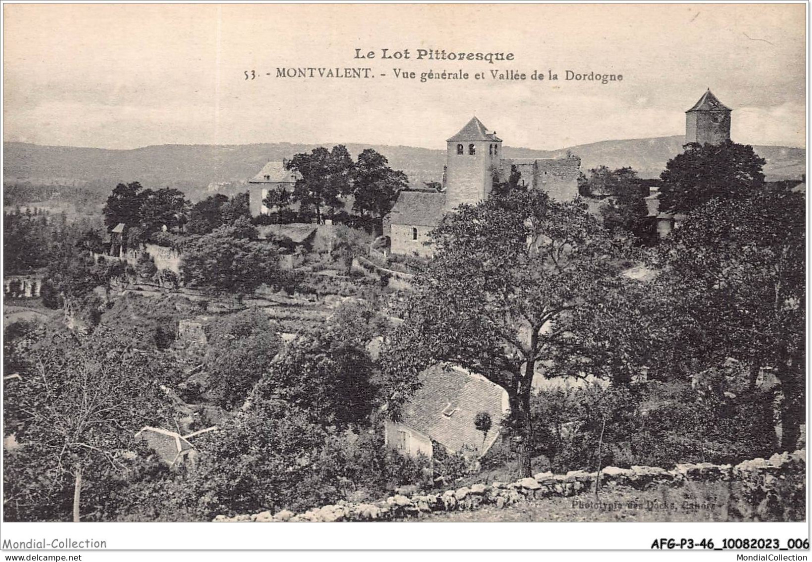 AFGP3-46-0184 - MONTVALENT - Vue Générale Et Vallée De La Dordogne  - Gourdon