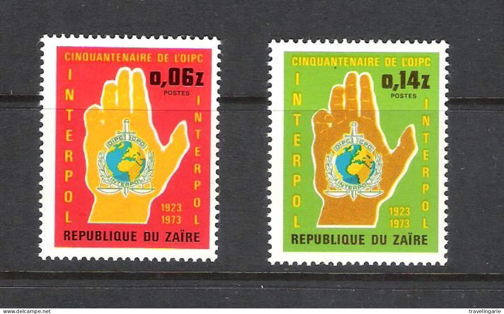 Zaïre 1973 50st Anniversary Of INTERPOL MNH ** - Sonstige & Ohne Zuordnung