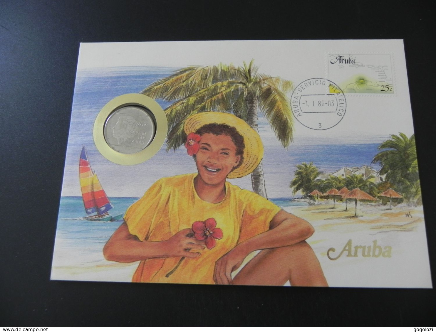 Aruba 1 Gulden 1988 - Numis Letter - Aruba