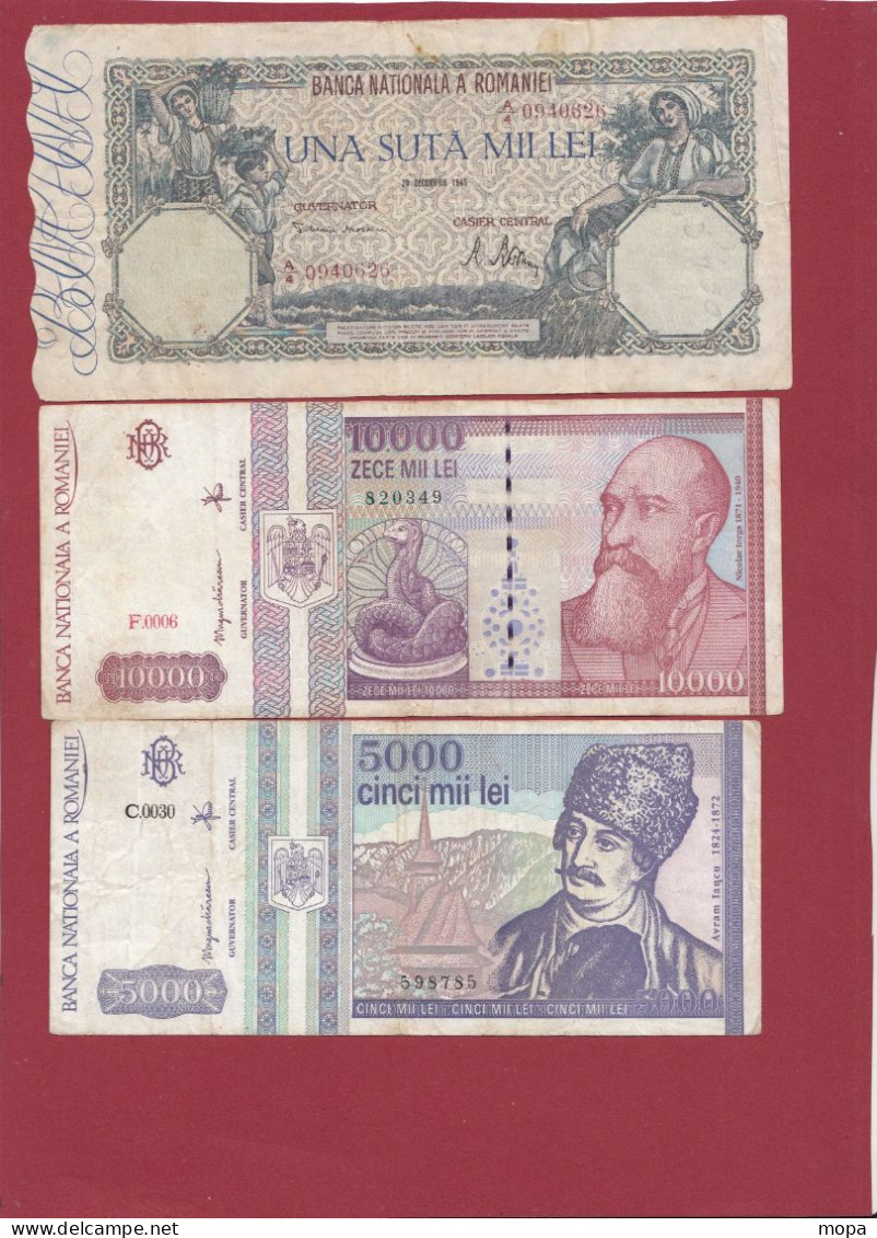 Roumanie 11 Billets--2 En UNC Et 9  Dans L 'état - Rumania