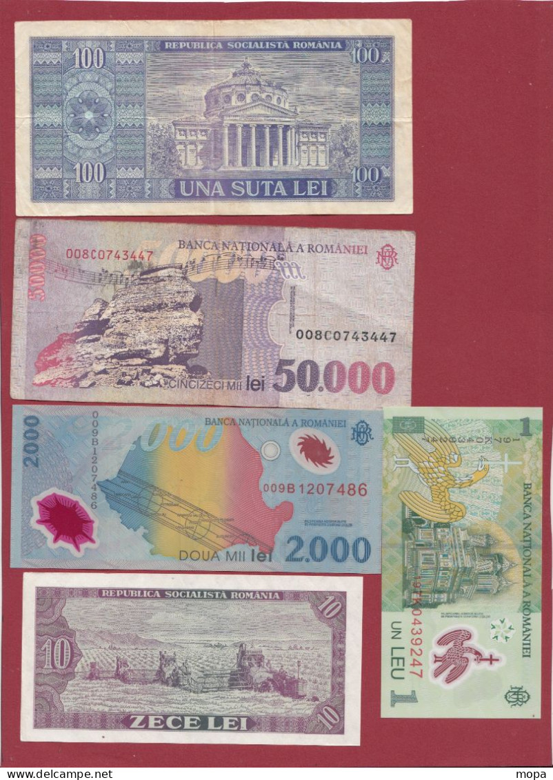 Roumanie 11 Billets--2 En UNC Et 9  Dans L 'état - Rumania