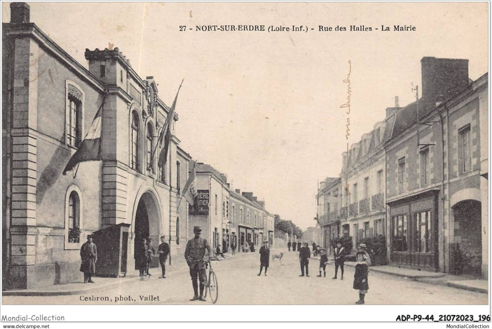 ADPP9-44-0861 - NORT-SUR-ERDRE - Rue Des Halles - La Mairie - Nort Sur Erdre