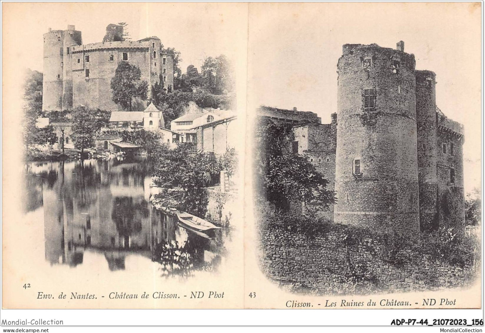 ADPP7-44-0641 - CLISSON - Le Château - Ruines Du Château - Clisson