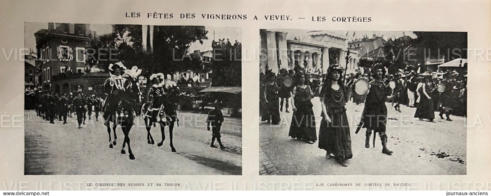 1905 SUISSE - VEVEY - LES FETES DES VIGNERONS - LA VIE ILLUSTRÉE