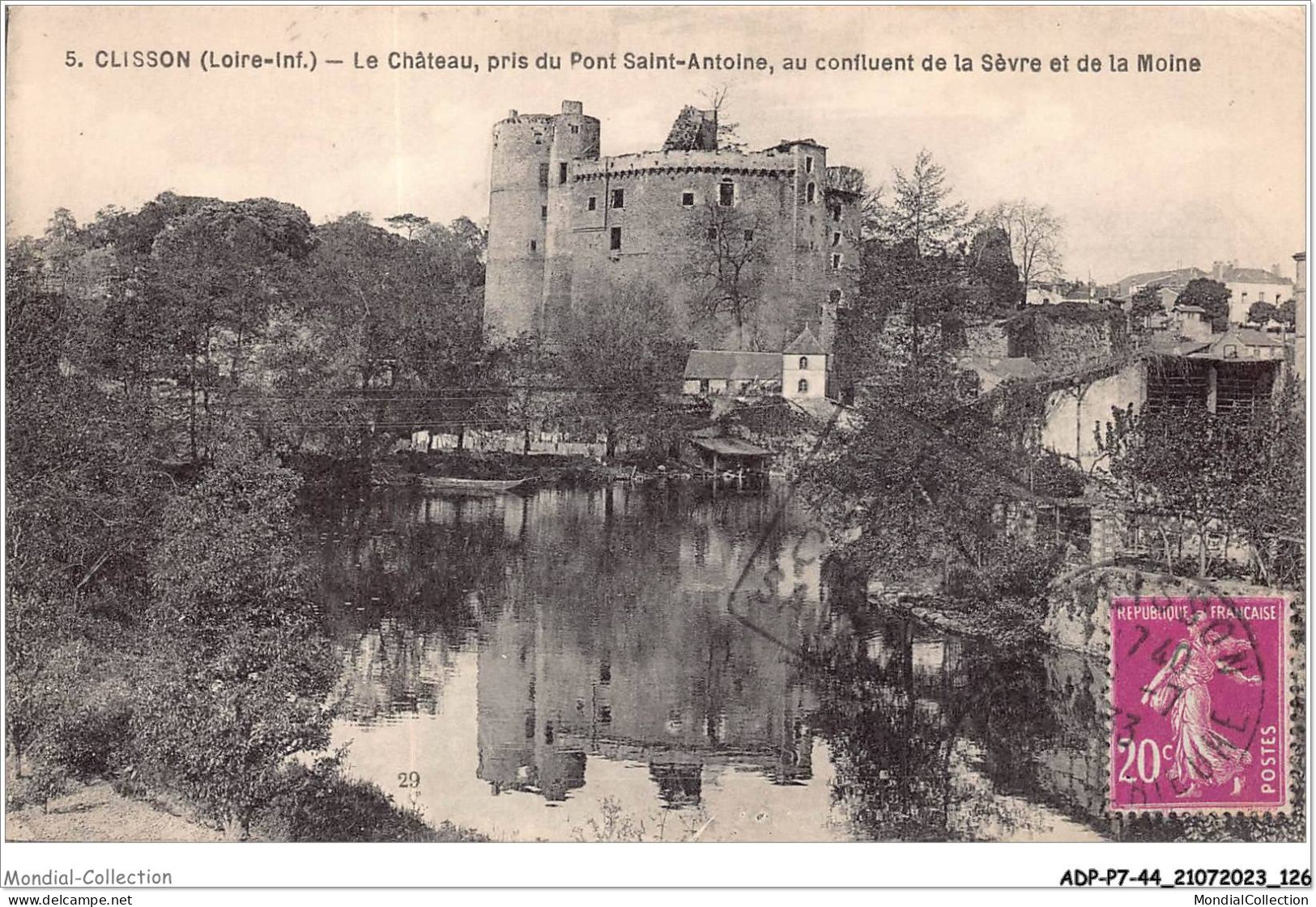 ADPP7-44-0626 - CLISSON - Le Château Pris Du Pont St-antoine - Clisson